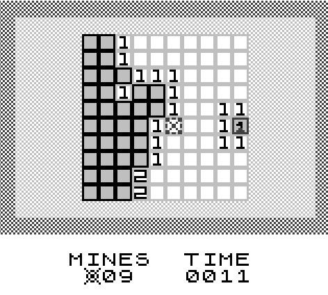 Screenshots of "BLASTAVOID" GameBoy game