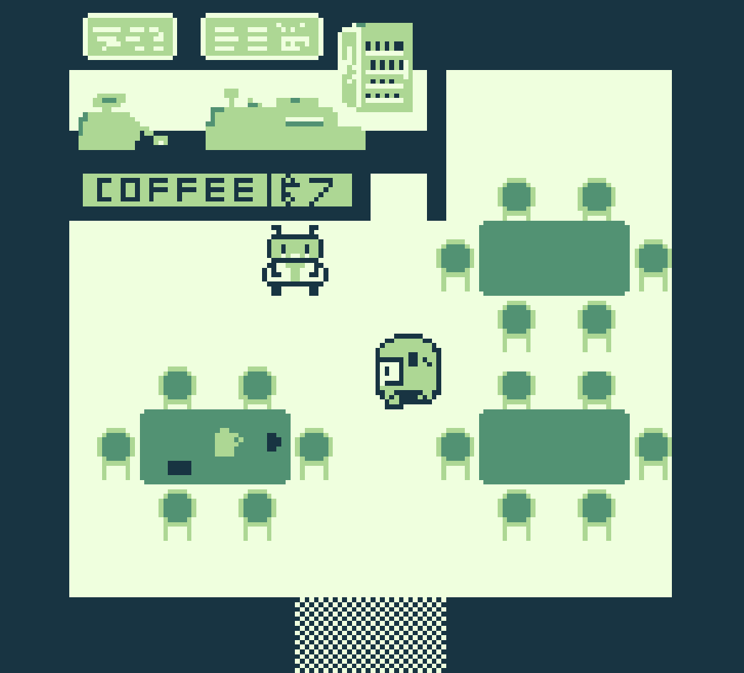 Screenshot of "In Search of the Frisbee Tribe" GameBoy game