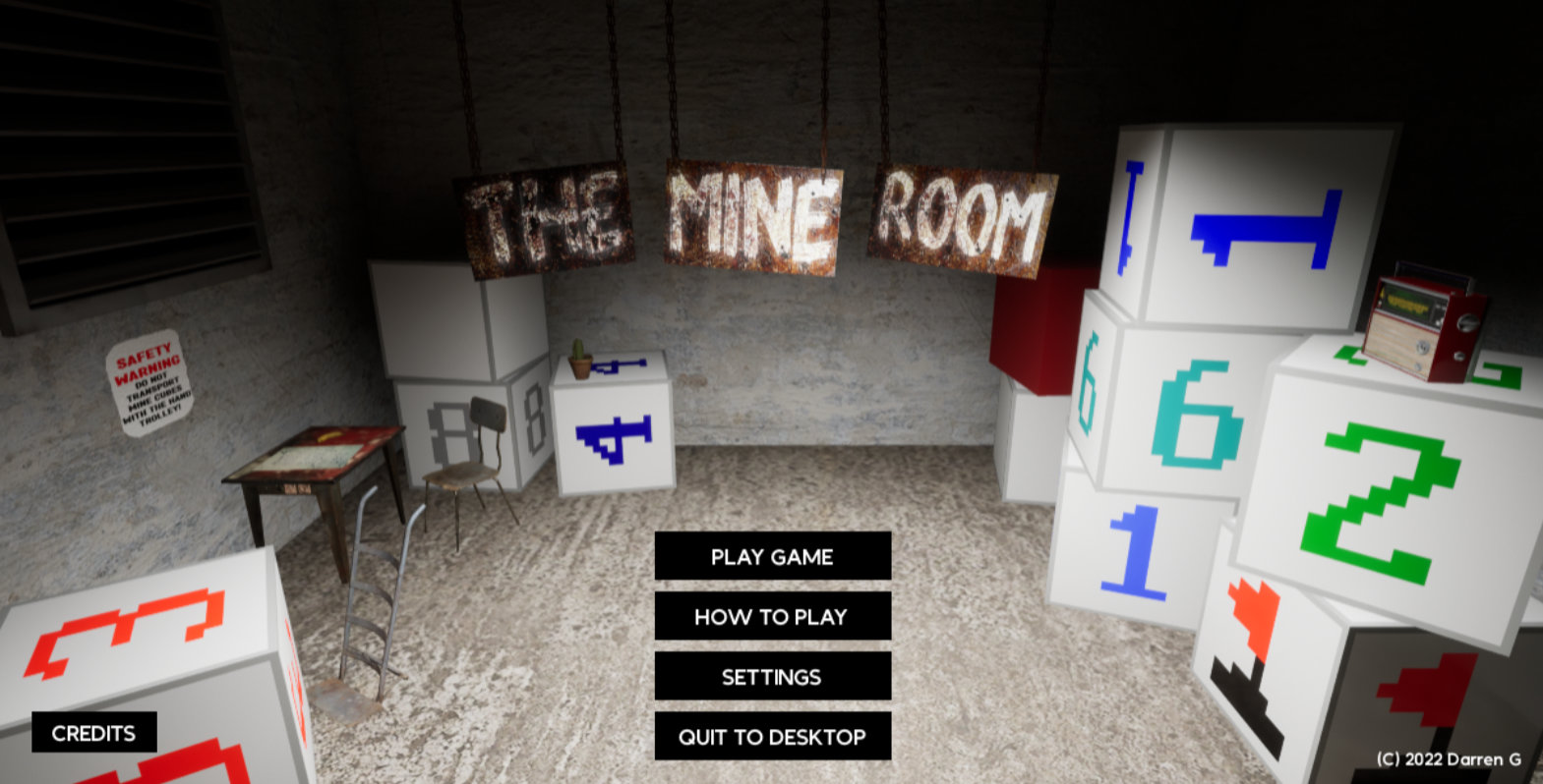 Screenshot of "The Mine Room"